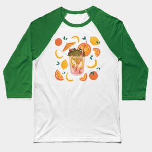 The Happy Frog in the Lemonade Baseball T-Shirt